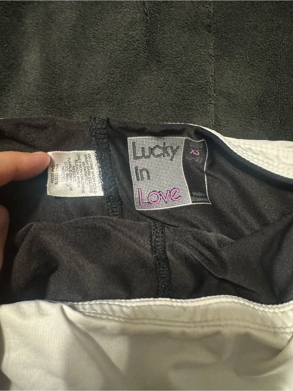 Lucky In Love Tennis Skort Women’s XS Black White